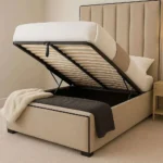 Herringbone Noir Panel Bed